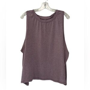 Athleta Mauve Pink Heathered Tank Size 3X